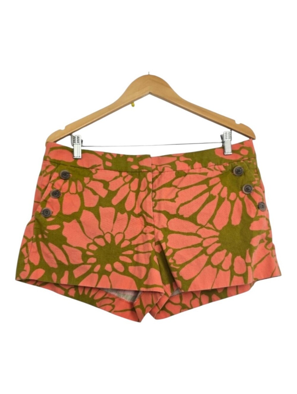 J.Crew Floral Sunburst Shorts Women’s Size 12 Y2K Retro Y2k Casual Streetwear